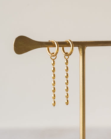 Set of 2 Hoops Bones Gold - Things I Like Things I Love