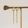 Set of 2 Hoops Bones Gold - Things I Like Things I Love