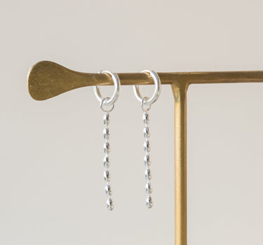 Set of 2 Hoops Bones Silver - Things I Like Things I Love