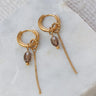 Set of 2 Hoops Chain Anthracite Gold - Things I Like Things I Love