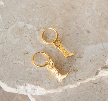 Set of 2 Hoops Howdy Gold - Things I Like Things I Love