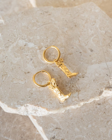 Set of 2 Hoops Howdy Gold - Things I Like Things I Love