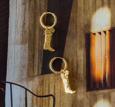 Set of 2 Hoops Howdy Gold - Things I Like Things I Love