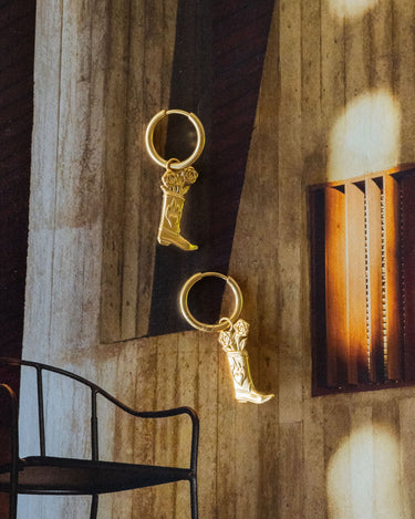 Set of 2 Hoops Howdy Gold - Things I Like Things I Love