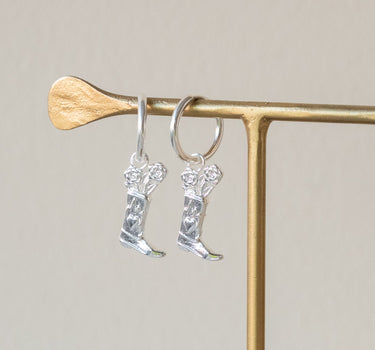 Set of 2 Hoops Howdy Silver - Things I Like Things I Love
