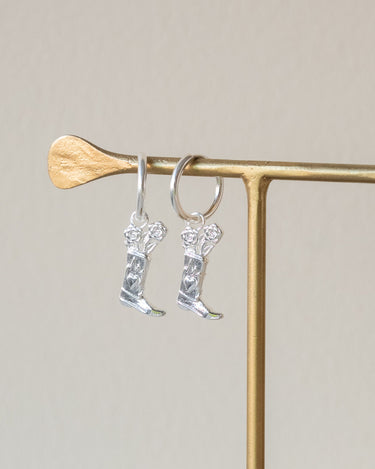 Set of 2 Hoops Howdy Silver - Things I Like Things I Love