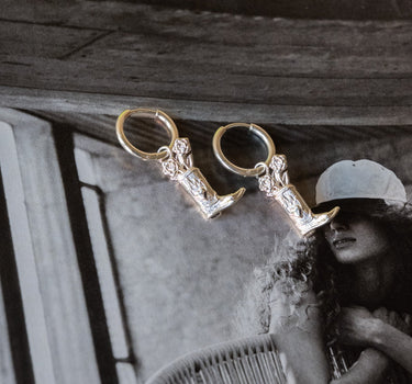 Set of 2 Hoops Howdy Silver - Things I Like Things I Love