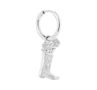 Set of 2 Hoops Howdy Silver - Things I Like Things I Love