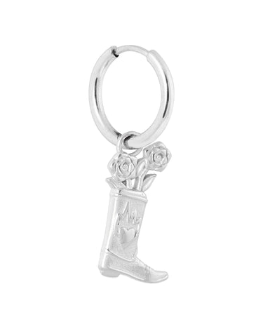 Set of 2 Hoops Howdy Silver - Things I Like Things I Love