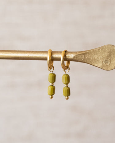 Set of 2 Hoops Saloon Gold Gold - Things I Like Things I Love