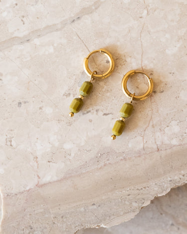 Set of 2 Hoops Saloon Gold Gold - Things I Like Things I Love