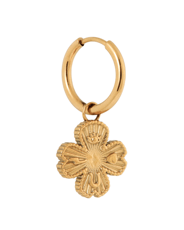 Set of 2 Hoops Wish Me Luck Gold - Things I Like Things I Love