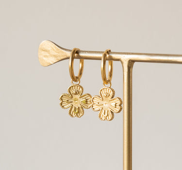 Set of 2 Hoops Wish Me Luck Gold - Things I Like Things I Love