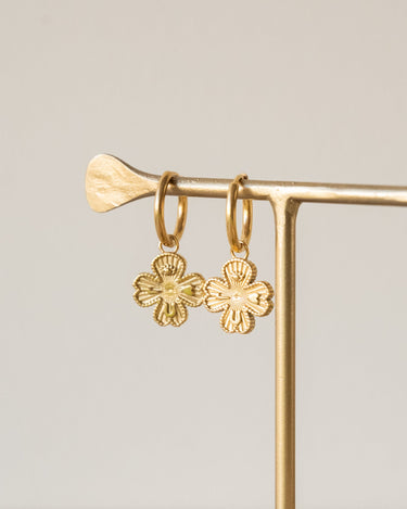 Set of 2 Hoops Wish Me Luck Gold - Things I Like Things I Love