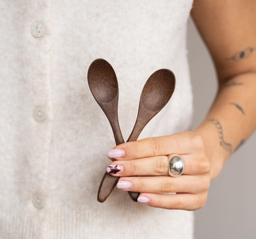 SET OF 2 - Japanese Kitchen Spoon Wenge Wood - Things I Like Things I Love