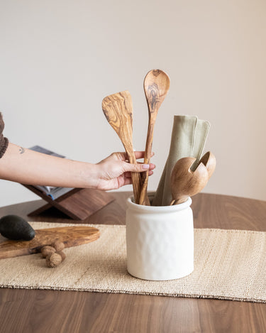 SET OF 2 - Kitchen Spoon Ollie Olive Wood - Things I Like Things I Love