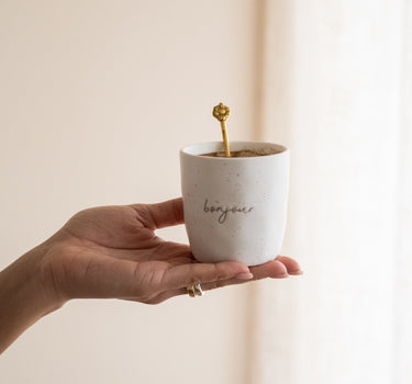 SET OF 2 - Mug Croissant Bonjour - Things I Like Things I Love