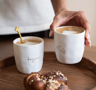 SET OF 2 - Mug Croissant Bonjour - Things I Like Things I Love