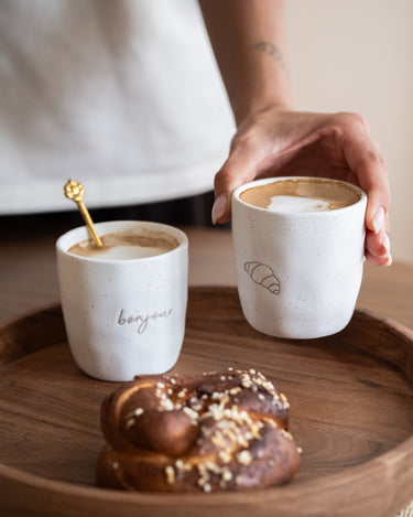 SET OF 2 - Mug Croissant Bonjour - Things I Like Things I Love