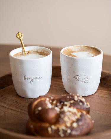 SET OF 2 - Mug Croissant Bonjour - Things I Like Things I Love
