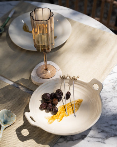 SET OF 2 - Outdoor Champagne Glass Amber - Things I Like Things I Love