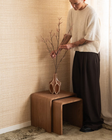 SET OF 2 - Side Table Ash Wood - Things I Like Things I Love