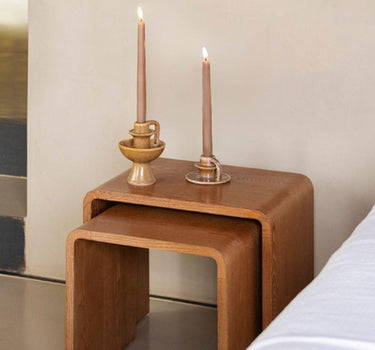 SET OF 2 - Side Table / Nightstand Ash Wood - Things I Like Things I Love