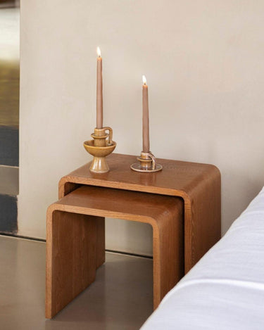 SET OF 2 - Side Table / Nightstand Ash Wood - Things I Like Things I Love