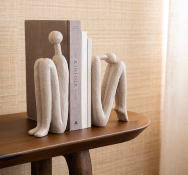 SET OF 2 - TILTIL Ornament/Bookend Human Beige - Things I Like Things I Love