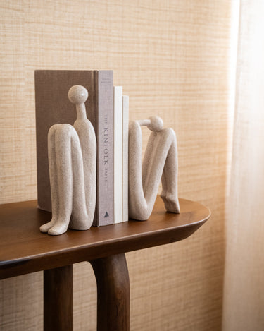 SET OF 2 - TILTIL Ornament/Bookend Human Beige - Things I Like Things I Love