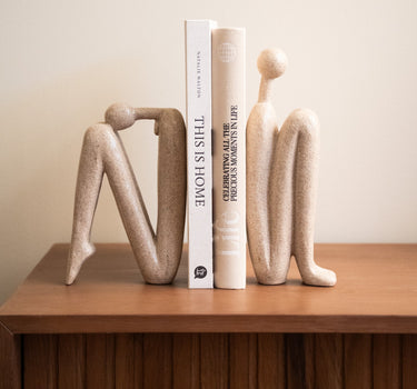 SET OF 2 - TILTIL Ornament/Bookend Human Beige - Things I Like Things I Love