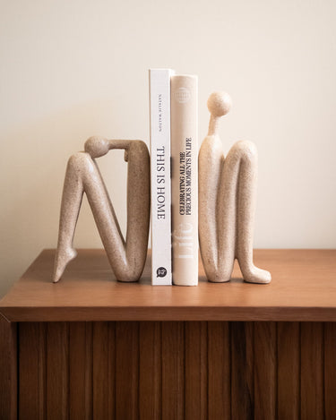SET OF 2 - TILTIL Ornament/Bookend Human Beige - Things I Like Things I Love