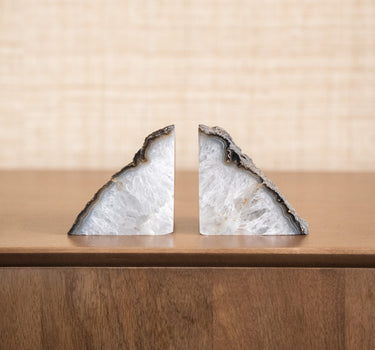 SET OF 2 - Unique Bookend Agate Stone Small - Things I Like Things I Love