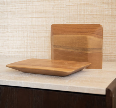 SET OF 2 - Wall Shelf Craftsman Teak Wood - Things I Like Things I Love