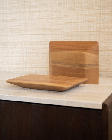 SET OF 2 - Wall Shelf Craftsman Teak Wood - Things I Like Things I Love