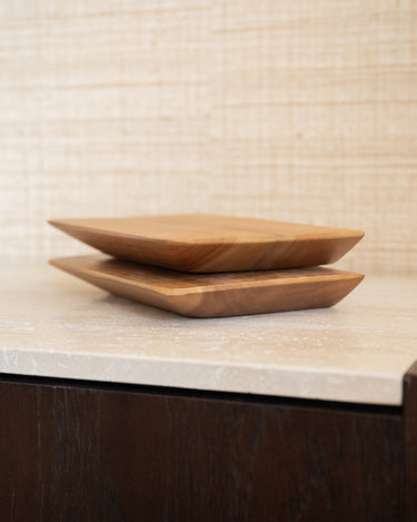 SET OF 2 - Wall Shelf Craftsman Teak Wood - Things I Like Things I Love