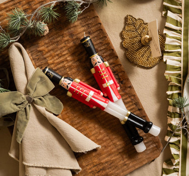 SET OF 2 - XMAS Dinner Candles Nutcracker - Things I Like Things I Love