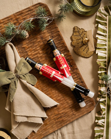SET OF 2 - XMAS Dinner Candles Nutcracker - Things I Like Things I Love