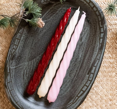 SET OF 3 - Candle Bravo Reds - Things I Like Things I Love