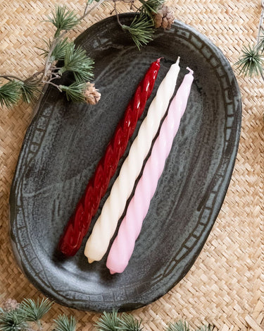 SET OF 3 - Candle Bravo Reds - Things I Like Things I Love