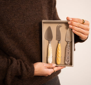 SET OF 3 - HKLIVING Cheese Knives Cream - Things I Like Things I Love