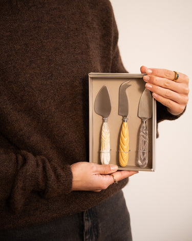 SET OF 3 - HKLIVING Cheese Knives Cream - Things I Like Things I Love