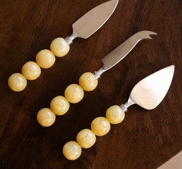 SET OF 3 - HKLIVING Cheese Knives Lemon - Things I Like Things I Love