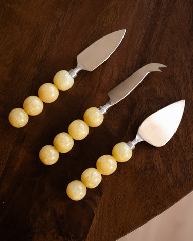SET OF 3 - HKLIVING Cheese Knives Lemon - Things I Like Things I Love