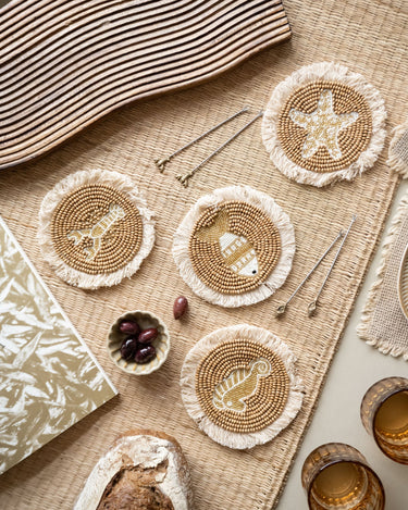 SET OF 4 - Beaded Nuwara Coaster - Things I Like Things I Love