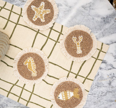 SET OF 4 - Beaded Nuwara Coaster - Things I Like Things I Love