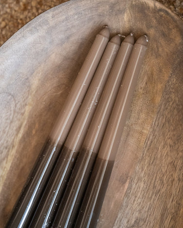 SET OF 4 - Candle Dippy Brown - Things I Like Things I Love