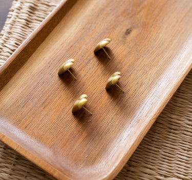 SET OF 4 - Candle Pin Heart Gold - Things I Like Things I Love