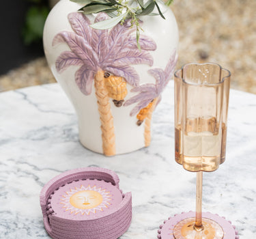 SET OF 4 - Coasters Sun Lilac - Things I Like Things I Love