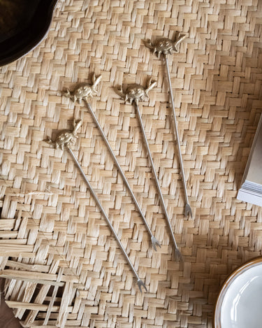 SET OF 4 - Cocktail Picks Crab - Things I Like Things I Love